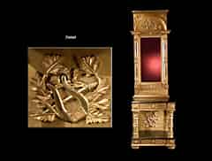Detailabbildung: Vergoldete Empire-Wandkonsole mit Spiegel-Aufsatz