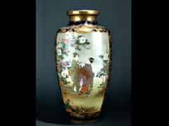 Detailabbildung: Große Porzellan-Sazuma Vase