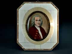 Detail images: Miniaturportrait von Johann Sebastian Bach