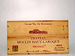 Detail images: Ch. Moulin Haut Laroque 1985 0,75l, Fronsac (Bordeaux, Frankreich)