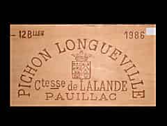 Detailabbildung: Ch. Pichon Comtesse Lalande 1986 0,75l Pauillac 2ème Cru Classé (Bordeaux, Frankreich)