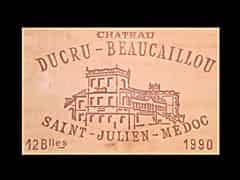 Detail images: Ch. Ducru-Beaucaillou 1990 0,75l, St.-Julien 2ème Cru Classé (Bordeaux, Frankreich)
