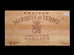Detailabbildung: Ch. Marquis de Terme 1985 0,75l, Margaux 4ème Cru Classé (Bordeaux, Frankreich)