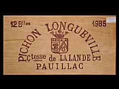 Detailabbildung: Ch. Pichon Comtesse de Lalande 1985 0,75l Pauillac 2ème Cru Classé (Bordeaux, Frankreich)