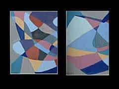 Detail images: Paar abstrakte Kompositionen von Pippo Rizzo