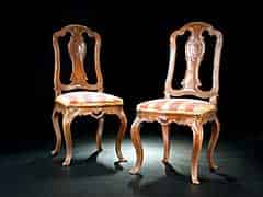 Detailabbildung: Paar Rokoko-Stühle (ohne Abb.)