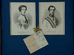 Detailabbildung: Prinzessin Elisabeth von Bayern (Sisi) und Kaiser Franz Joseph von Österreich