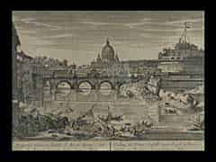 Detail images: Vedute von Rom: St. Peter, Engelsburg und Engelsbrücke
