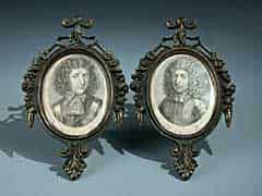 Detailabbildung: Paar Miniaturportraits des 18. Jahrhunderts 