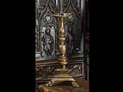 Detailabbildung: Barocker Bronze-Kerzenleuchter