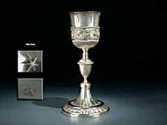 Detailabbildung: Klassizistischer italienischer Meßkelch in Silber