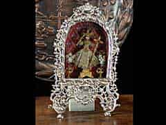 Detail images: Barocker Figurenschrein mit Wachs-Jesuskind 