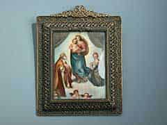 Detail images: Miniaturbild der Sixtinischen Madonna
