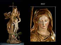 Detail images: Schnitzfigur einer “Madonna vom Siege“