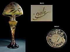 Detail images: Gallé-Tischlampe