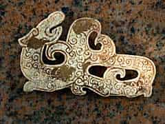Detailabbildung: Chinesisches Amulett in Form eines Drachens