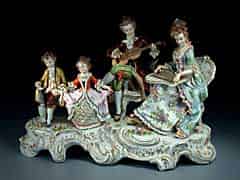 Detail images: Große Porzellan-Figurengruppe