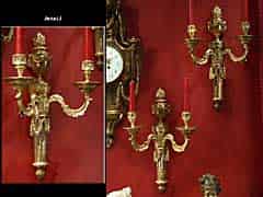 Detail images: Paar Louis XVI-Wandgirandolen