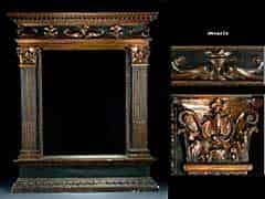 Detail images: Italienischer Renaissance-Ädikula-Rahmen im Stil des 16. Jahrhunderts