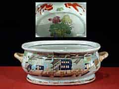 Detail images: Große chinesische Porzellanschale (Jardinière)