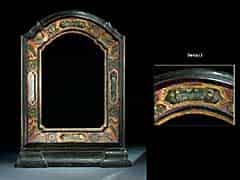 Detail images: Barocker Stellrahmen mit Klosterarbeit