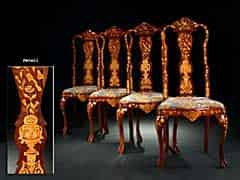 Detailabbildung: Satz von vier holländischen Rokoko-Stühlen