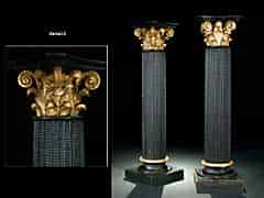Detail images: Paar Podestsäulen des 17. Jahrhunderts