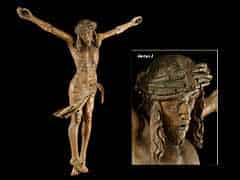Detailabbildung: Spätgotischer Christuskorpus aus dem Raum Franken