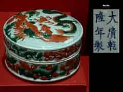 Detailabbildung: Chinesische Porzellan-Deckeldose