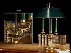 Detailabbildung: Bouillotte-Lampe Bronze, feuervergoldet. 