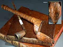 Detail images: Seltene Tabakspfeiffe im geschnitzten Etui