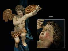 Detail images: Geschnitzter Barockengel