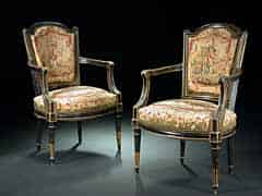 Detailabbildung: Paar Louis XVI-Sessel