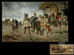 Detail images: Friedrich von Puteani 1849 Prag - 1917 München Maler der Münchener Schule, Schüler von Wilhelm Diez, ab 1883 in Venedig ansässig. Gemälde seiner Hand ehemals in der Galerie Thannhauser vertreten. 