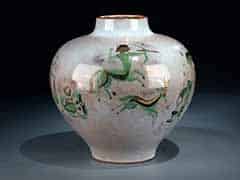 Detailabbildung: Glasierte Keramik-Vase