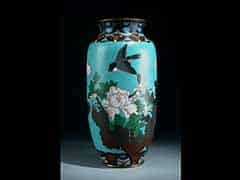 Detail images: Große chinesische Cloisonné-Vase