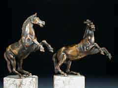 Detailabbildung: Paar Bronze-Pferde