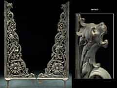 Detailabbildung: Paar Balkonträger in Gusseisen
