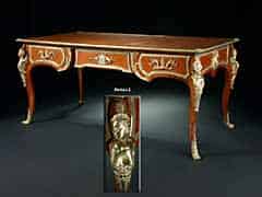 Detail images: Elegantes großes Bureau-Plat im Louis XV-Stil