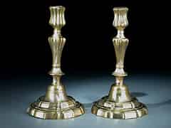 Detail images: Paar Tischkerzenleuchter des 18. Jhdts.