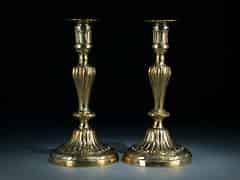 Detail images: Paar Louis XVI-Tischkerzenleuchter