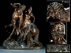 Detailabbildung: Bronze-Figurengruppe nach Modell von Reinhold Begas (1831 Berlin - 1911)