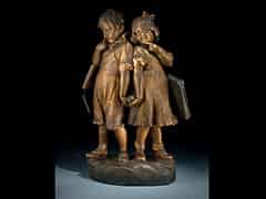 Detailabbildung: Goldscheider-Keramikfigurengruppe
