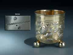 Detailabbildung: Nürnberger Silber-Kugelfußbecher