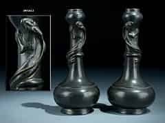 Detailabbildung: Paar China-Bronzevasen