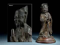 Detail images: Chinesische Bronzefigur