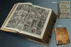 Detailabbildung: Luther-Bibel im Pergament-Einband