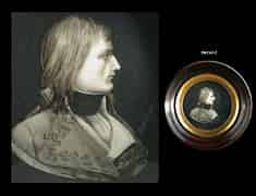 Detail images: Miniaturgemälde mit Porträtbüste Napoleons