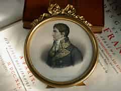 Detailabbildung: Gestochenes Porträtbildnis von Lucien Bonaparte