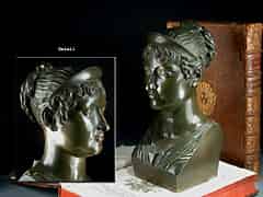 Detail images: Bronze Büste der Kaiserin Marie Louise